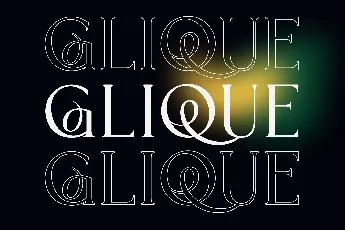 Glique Personal Use font