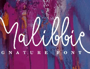 Malibbie font