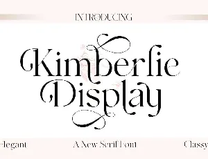 Kimberlie Display font