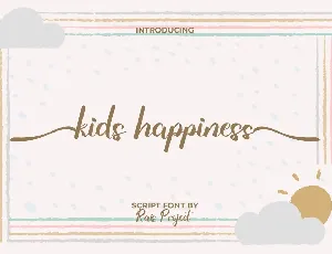 Kids Happiness Demo font