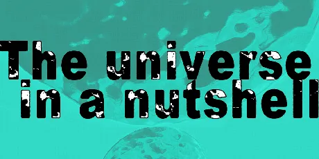 The universe in a nutshell font