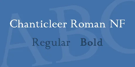 Chanticleer Roman NF font