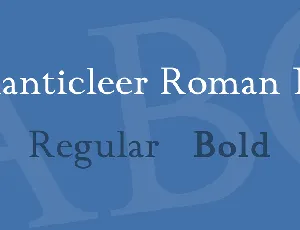 Chanticleer Roman NF font