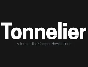 Tonnelier Family font