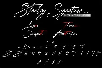 Stenley Signature font