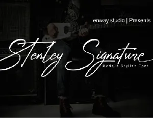 Stenley Signature font