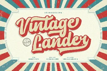 Vintage Lander font