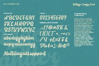 Vintage Lander font