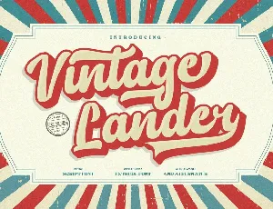 Vintage Lander font