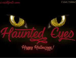 Haunted Eyes font