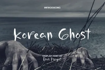 Korean Ghost font