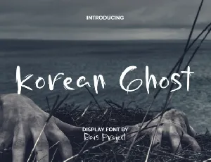 Korean Ghost font