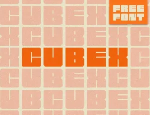 Cubex font