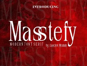 Masstefy font