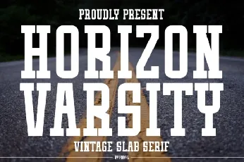 Horizon Varsity font