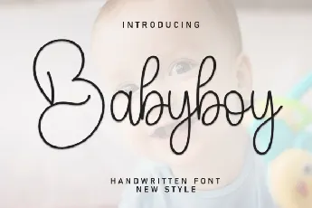 Babyboy Script font