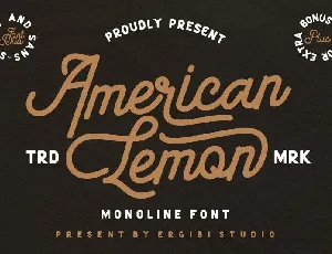 American Lemon Duo font