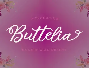 Buttelia font