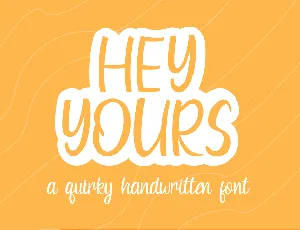 HeyYours font