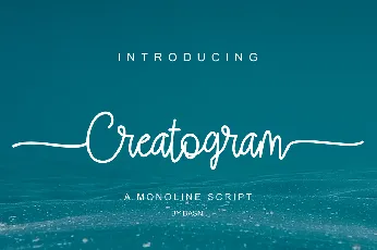 Creatogram font