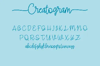 Creatogram font