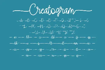 Creatogram font