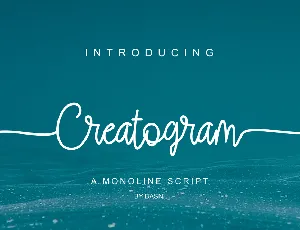 Creatogram font