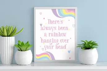 Rainbow Again Demo font