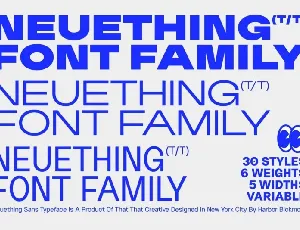 Neuething Family font