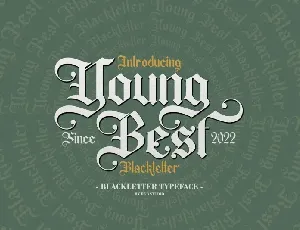 Young Best font