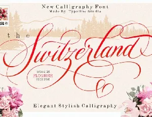 Switzerland Calligraphy font