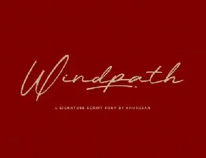 Windpath font