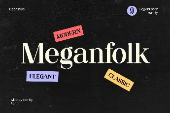 Meganfolk font