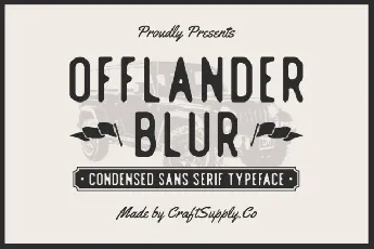 Offlander Blur font