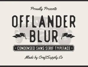 Offlander Blur font