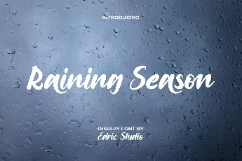 Raining Season Demo font