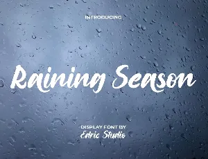 Raining Season Demo font