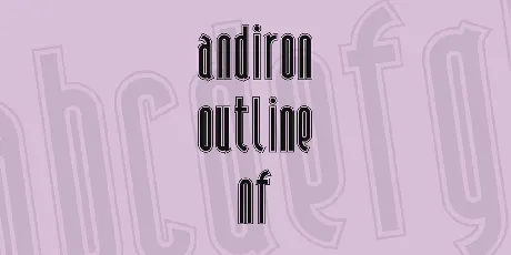 Andiron Outline NF font