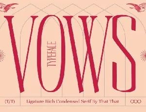 Vows font