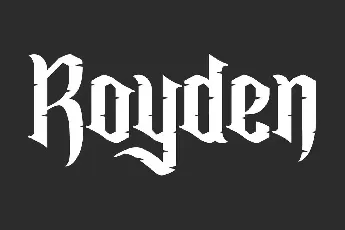 Royden font