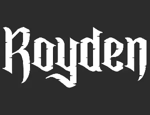 Royden font