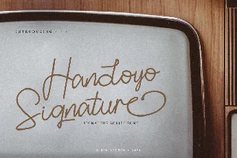 Handoyo Signature font