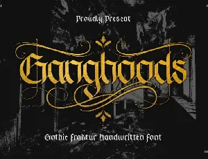 Ganghoods font