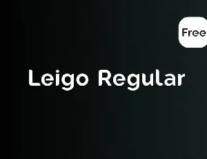 Leigo Regular – Free font