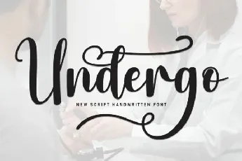 Undergo font