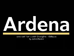 Ardena font