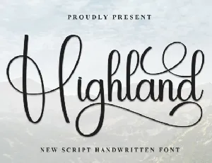 Highland Calligraphy font