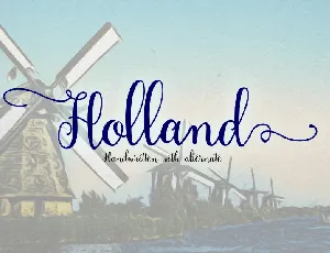 Holland Handwriting Free font