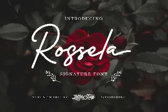 Rossela Signature Free font