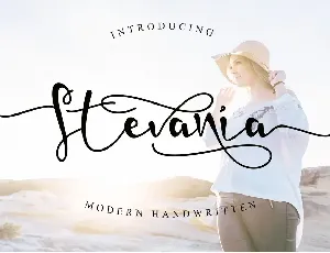 Stevania-PERSONAL USE font